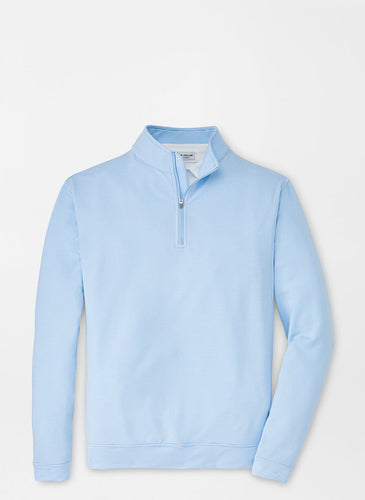 ESF Logo - Peter Millar Men's Perth Sugar Stripe Performance Quarter-Zip